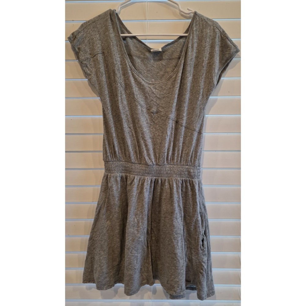 PINK Victoria's Secret T-Shirt Dress Skater Pockets Gray‎ Cotton 90s y2k sz XS